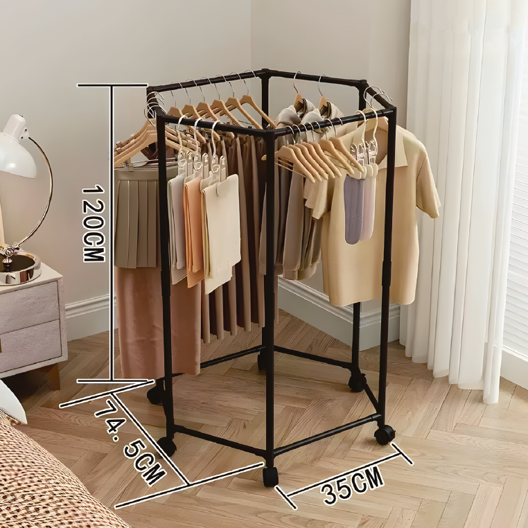 Perchero hexagonal giratorio