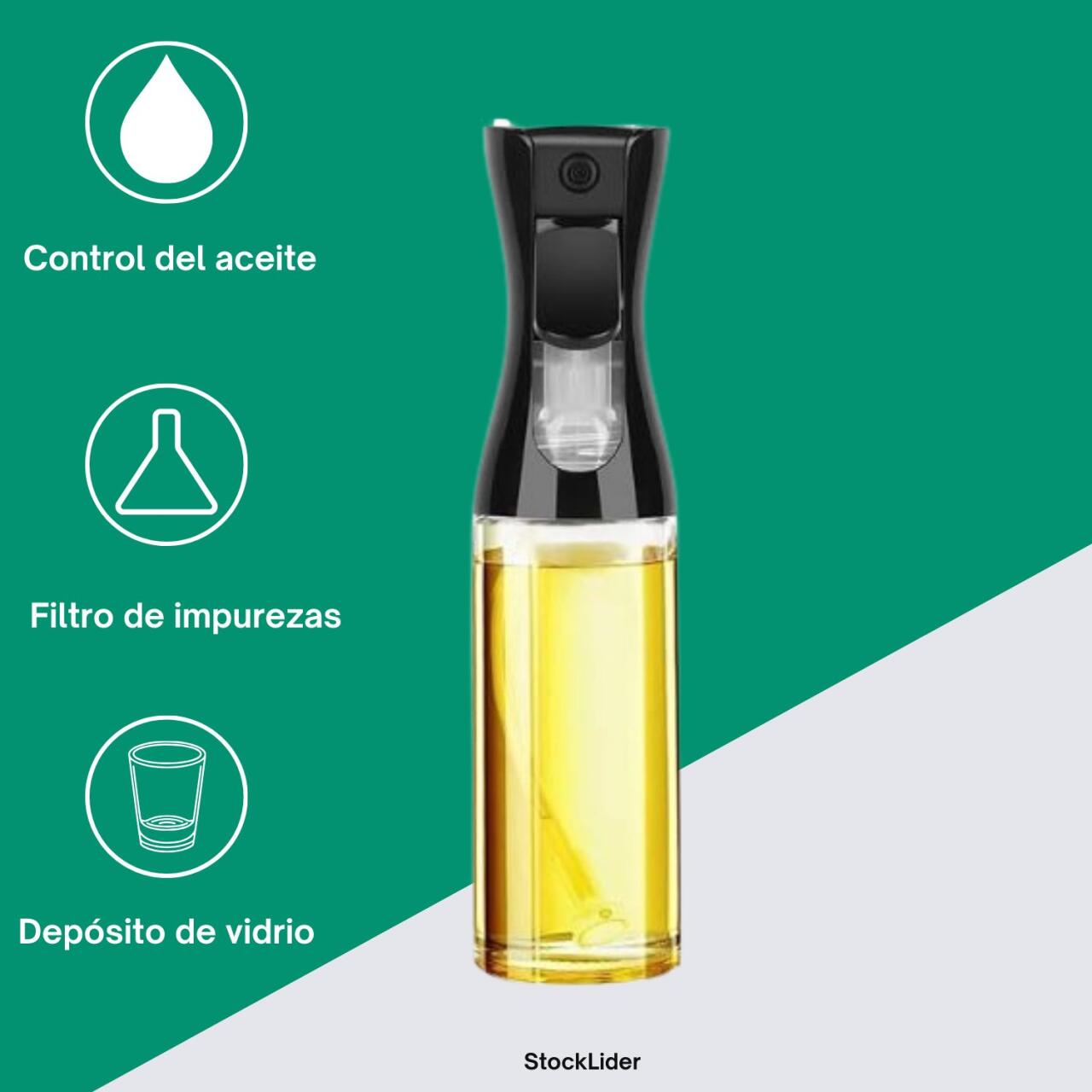 Pulverizador aceite + caja