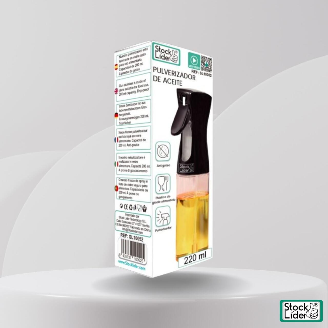 Pulverizador aceite + caja